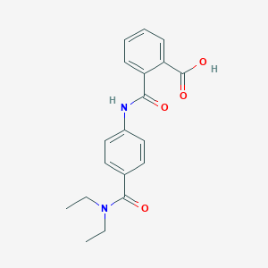 molecular formula C19H20N2O4 B354573 2-({4-[(Diethylamino)carbonyl]anilino}carbonyl)-benzoic acid CAS No. 940510-49-6