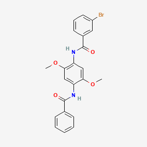 N-[4-(benzoylamino)-2,5-dimethoxyphenyl]-3-bromobenzamide