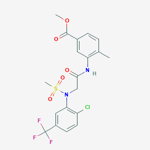 methyl 3-{[N-[2-chloro-5-(trifluoromethyl)phenyl]-N-(methylsulfonyl)glycyl]amino}-4-methylbenzoate