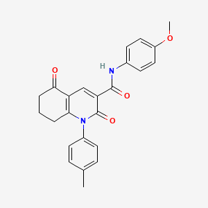 N-(4-methoxyphenyl)-1-(4-methylphenyl)-2,5-dioxo-1,2,5,6,7,8-hexahydro-3-quinolinecarboxamide