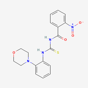 N-({[2-(4-morpholinyl)phenyl]amino}carbonothioyl)-2-nitrobenzamide