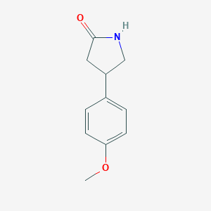 molecular formula C11H13NO2 B035458 4-(4-Methoxyphenyl)pyrrolidin-2-one CAS No. 103859-86-5