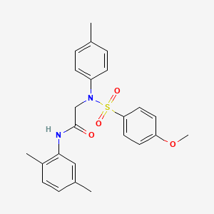 N-(2,5-DIMETHYLPHENYL)-2-[N-(4-METHYLPHENYL)4-METHOXYBENZENESULFONAMIDO]ACETAMIDE