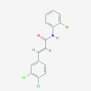 molecular formula C15H10BrCl2NO B3545826 N-(2-bromophenyl)-3-(3,4-dichlorophenyl)acrylamide 