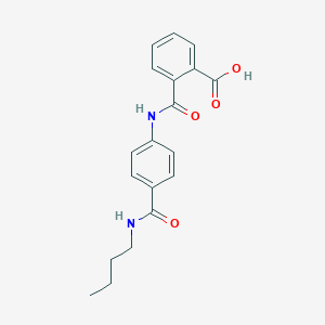 molecular formula C19H20N2O4 B354584 2-({4-[(丁基氨基)羰基]苯胺基}羰基)-苯甲酸 CAS No. 940210-57-1