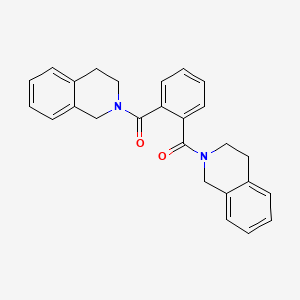 molecular formula C26H24N2O2 B3545859 [2-(3,4-dihydro-1H-isoquinoline-2-carbonyl)phenyl]-(3,4-dihydro-1H-isoquinolin-2-yl)methanone 