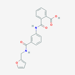 molecular formula C20H16N2O5 B354587 2-[(3-{[(2-Furylmethyl)amino]carbonyl}anilino)-carbonyl]benzoic acid CAS No. 940524-55-0