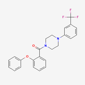 molecular formula C24H21F3N2O2 B3545888 1-(2-phenoxybenzoyl)-4-[3-(trifluoromethyl)phenyl]piperazine 