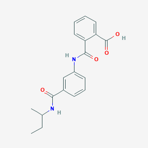 molecular formula C19H20N2O4 B354596 2-({3-[(仲丁基氨基)羰基]苯胺}羰基)-苯甲酸 CAS No. 940480-40-0