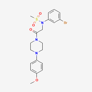 N-(3-bromophenyl)-N-{2-[4-(4-methoxyphenyl)-1-piperazinyl]-2-oxoethyl}methanesulfonamide