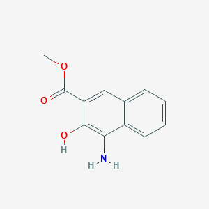 molecular formula C12H11NO3 B035460 Methyl 4-amino-3-hydroxynaphthalene-2-carboxylate CAS No. 104655-33-6