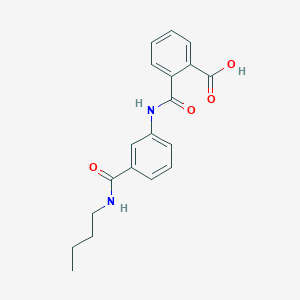 molecular formula C19H20N2O4 B354600 2-({3-[(丁胺基)羰基]苯胺基}羰基)-苯甲酸 CAS No. 940488-50-6