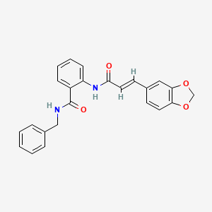 molecular formula C24H20N2O4 B3546020 2-{[3-(1,3-benzodioxol-5-yl)acryloyl]amino}-N-benzylbenzamide 