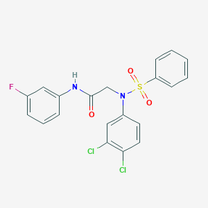 N~2~-(3,4-dichlorophenyl)-N-(3-fluorophenyl)-N~2~-(phenylsulfonyl)glycinamide