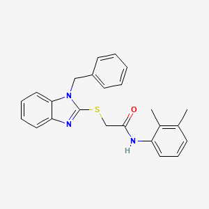 molecular formula C24H23N3OS B3546036 2-[(1-benzyl-1H-benzimidazol-2-yl)thio]-N-(2,3-dimethylphenyl)acetamide 