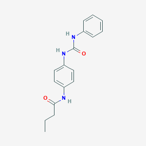 molecular formula C17H19N3O2 B354604 N-{4-[(anilinocarbonyl)amino]phenyl}butanamide CAS No. 931080-32-9