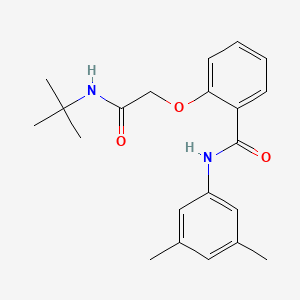 molecular formula C21H26N2O3 B3546073 2-[2-(tert-butylamino)-2-oxoethoxy]-N-(3,5-dimethylphenyl)benzamide 