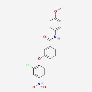 3-(2-chloro-4-nitrophenoxy)-N-(4-methoxyphenyl)benzamide