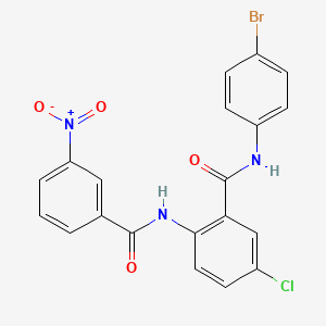 molecular formula C20H13BrClN3O4 B3546145 N-(4-bromophenyl)-5-chloro-2-[(3-nitrobenzoyl)amino]benzamide 