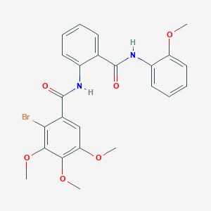 2-bromo-3,4,5-trimethoxy-N-(2-{[(2-methoxyphenyl)amino]carbonyl}phenyl)benzamide