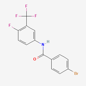 Benzamide, 4-bromo-N-[4-fluoro-3-(trifluoromethyl)phenyl]-