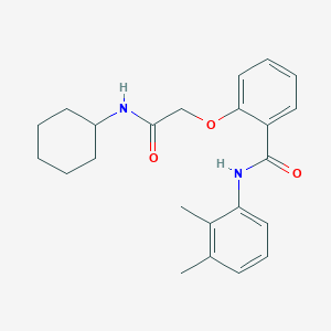 molecular formula C23H28N2O3 B3546216 2-[2-(cyclohexylamino)-2-oxoethoxy]-N-(2,3-dimethylphenyl)benzamide 