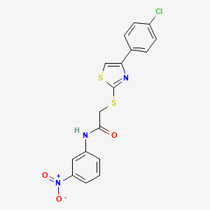 2-{[4-(4-chlorophenyl)-1,3-thiazol-2-yl]thio}-N-(3-nitrophenyl)acetamide