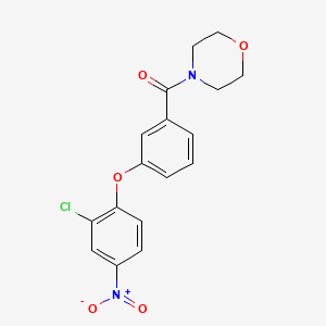 4-[3-(2-chloro-4-nitrophenoxy)benzoyl]morpholine