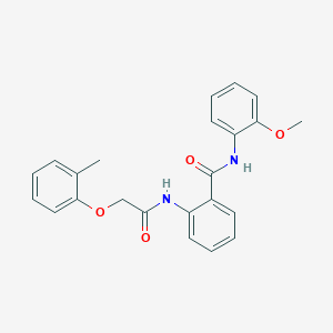 N-(2-methoxyphenyl)-2-{[(2-methylphenoxy)acetyl]amino}benzamide