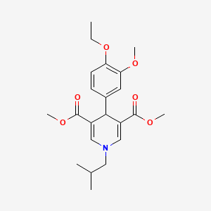 dimethyl 4-(4-ethoxy-3-methoxyphenyl)-1-isobutyl-1,4-dihydro-3,5-pyridinedicarboxylate