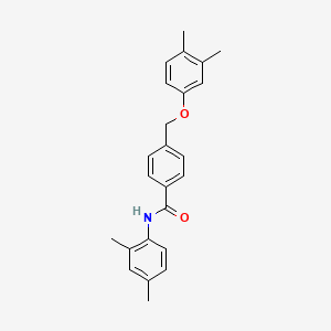 4-[(3,4-dimethylphenoxy)methyl]-N-(2,4-dimethylphenyl)benzamide