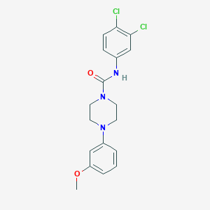 N-(3,4-dichlorophenyl)-4-(3-methoxyphenyl)piperazine-1-carboxamide