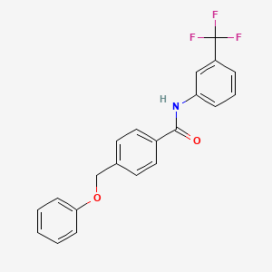 4-(phenoxymethyl)-N-[3-(trifluoromethyl)phenyl]benzamide