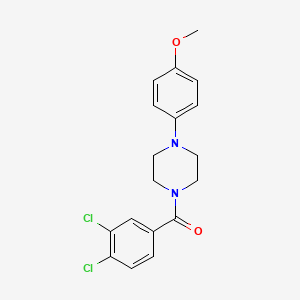 molecular formula C18H18Cl2N2O2 B3546445 1-(3,4-dichlorobenzoyl)-4-(4-methoxyphenyl)piperazine 