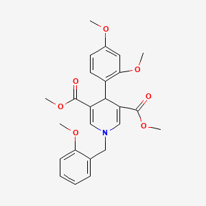 dimethyl 4-(2,4-dimethoxyphenyl)-1-(2-methoxybenzyl)-1,4-dihydro-3,5-pyridinedicarboxylate