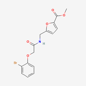 molecular formula C15H14BrNO5 B3546463 methyl 5-({[(2-bromophenoxy)acetyl]amino}methyl)-2-furoate 