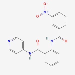 2-[(3-nitrobenzoyl)amino]-N-pyridin-4-ylbenzamide