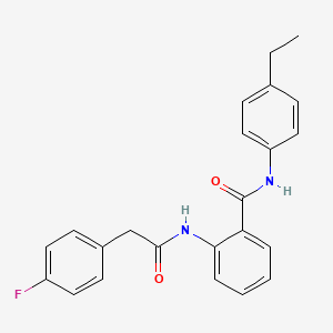 N-(4-ethylphenyl)-2-{[(4-fluorophenyl)acetyl]amino}benzamide