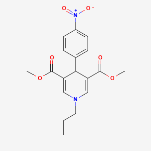 dimethyl 4-(4-nitrophenyl)-1-propyl-1,4-dihydro-3,5-pyridinedicarboxylate