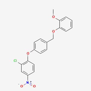 2-chloro-1-{4-[(2-methoxyphenoxy)methyl]phenoxy}-4-nitrobenzene