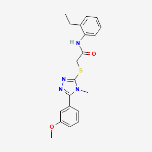 N-(2-ethylphenyl)-2-{[5-(3-methoxyphenyl)-4-methyl-4H-1,2,4-triazol-3-yl]sulfanyl}acetamide