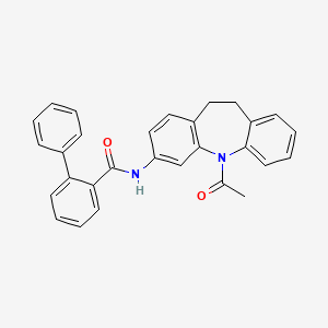 N-(5-acetyl-10,11-dihydro-5H-dibenzo[b,f]azepin-3-yl)-2-biphenylcarboxamide