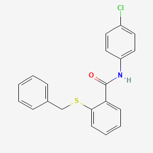 2-(benzylthio)-N-(4-chlorophenyl)benzamide