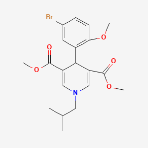 dimethyl 4-(5-bromo-2-methoxyphenyl)-1-isobutyl-1,4-dihydro-3,5-pyridinedicarboxylate