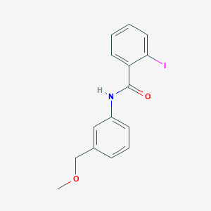 molecular formula C15H14INO2 B3546655 2-iodo-N-[3-(methoxymethyl)phenyl]benzamide 