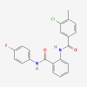 3-chloro-N-(2-{[(4-fluorophenyl)amino]carbonyl}phenyl)-4-methylbenzamide