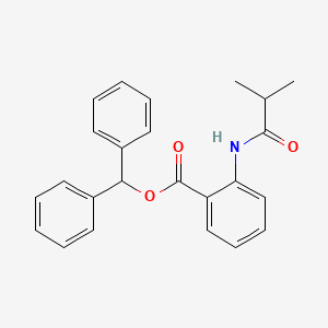 molecular formula C24H23NO3 B3546676 diphenylmethyl 2-(isobutyrylamino)benzoate 