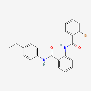 2-bromo-N-(2-{[(4-ethylphenyl)amino]carbonyl}phenyl)benzamide