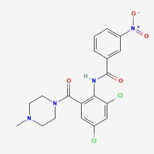 N-[2,4-dichloro-6-(4-methylpiperazine-1-carbonyl)phenyl]-3-nitrobenzamide