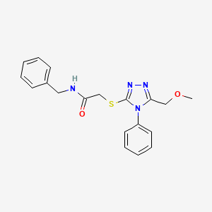 N-benzyl-2-{[5-(methoxymethyl)-4-phenyl-4H-1,2,4-triazol-3-yl]thio}acetamide